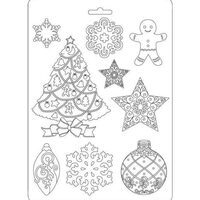 K3PTA527 - Matrita plastic A5 Craciun - 15x21cm - Stamperia