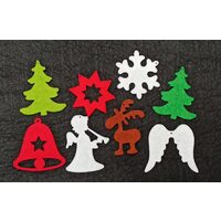 29224 - Set 8 figurine fetru, 5cm Craciun - Pentart