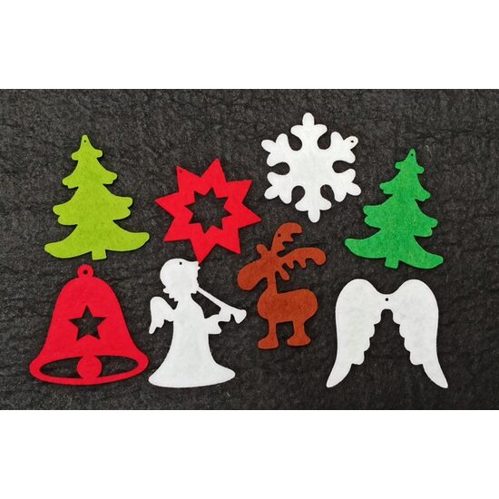 29224 - Set 8 figurine fetru, 5cm Craciun - Pentart