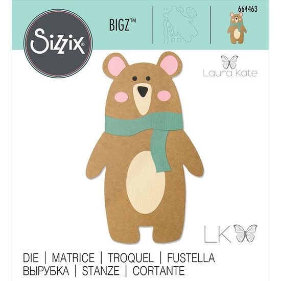 34 - 664463 - Cutter Bigz - Scandi bear - Sizzix