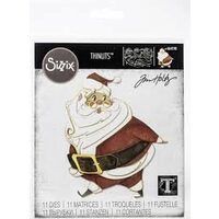 10 - 664198 - Set 11 Cuttere Thinlits - Jolly st. Nick - Sizzix