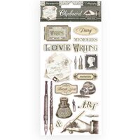 DFLCB14 - Etichete adezive, 20pcs - Calligraphy - coala 15x30cm - Stamperia