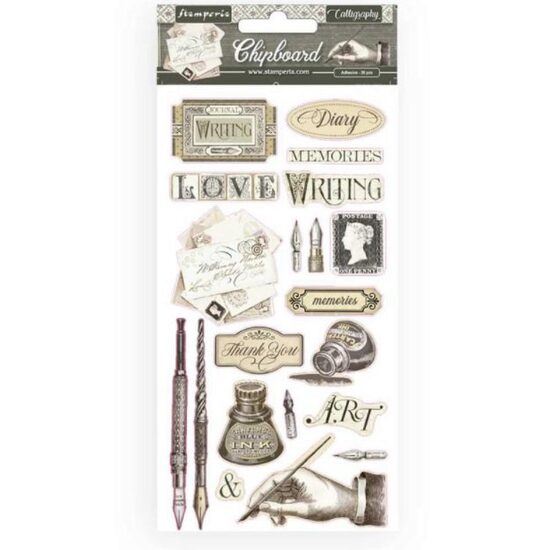 DFLCB14 - Etichete adezive, 20pcs - Calligraphy - coala 15x30cm - Stamperia