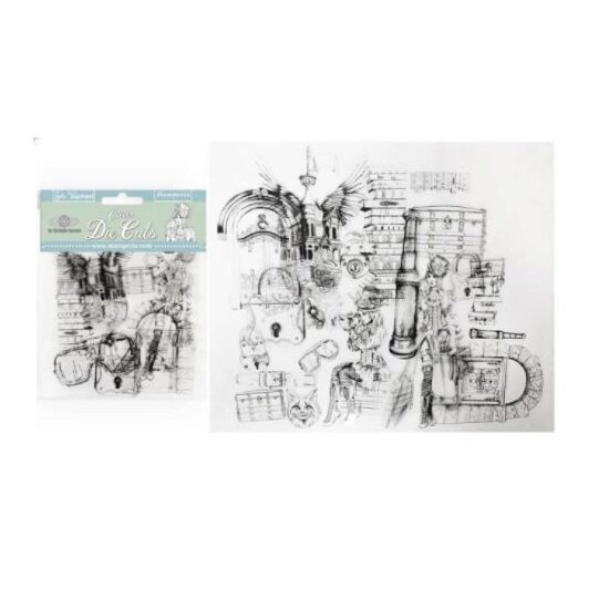 DFLDCP02 - Decupaje asortate transparente, 28 piese - Lady Vagabond - Stamperia