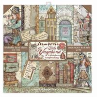 SBBS27 - Bloc 10 coli scrapbooking cu 2 fete, 20.3x20.3cm, 190gr. Lady Vagabond - Stamperia