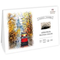 Bloc 12 file pentru acuarela Annushka , 350gr. , A5 , Palazzo - P-ART