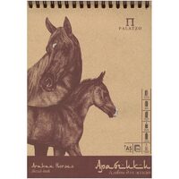 Bloc 50 file cu spirala pentru schite Horses , A4 , 70/78gr. , Palazzo - P-ART