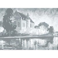 Carton panzat predesenat , 30 x 40 cm , 280gr , Castle - Sonnet