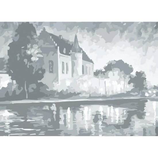Carton panzat predesenat , 30 x 40 cm , 280gr , Castle - Sonnet