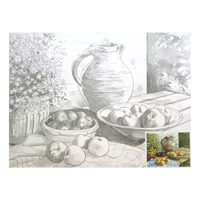 Carton panzat predesenat , 30 x 40 cm , 280gr , Still life , Nevskaya - P-ART