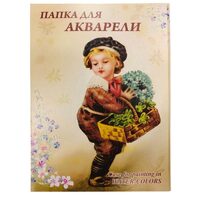 Mapa cu hartie pentru acuarela Boy with flowers A4 200 gr 8 file, Palazzo - P-ART