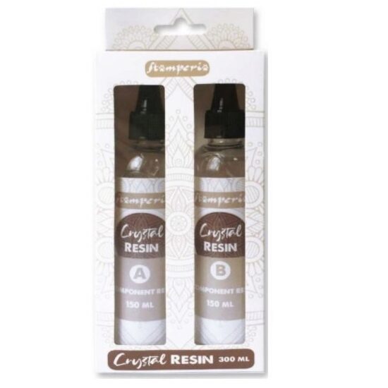 KEN12 - Crystal Resin - Rasina transparenta bicomponenta 2x150ml - Stamperia