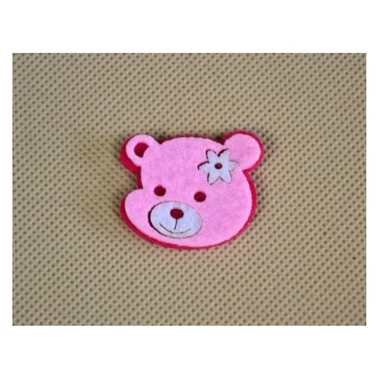 368861 - Set 20 ursuleti roz fetru 3cm - ANT-CH