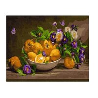 GX24703 Set pictura pe numere Citrus with violets - P-ART