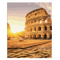 GX34189 Set pictura pe numere Colloseum at sunrise - P-ART