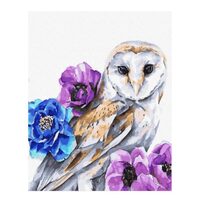 GX33152 Set pictura pe numere Owl in flowers - P-ART