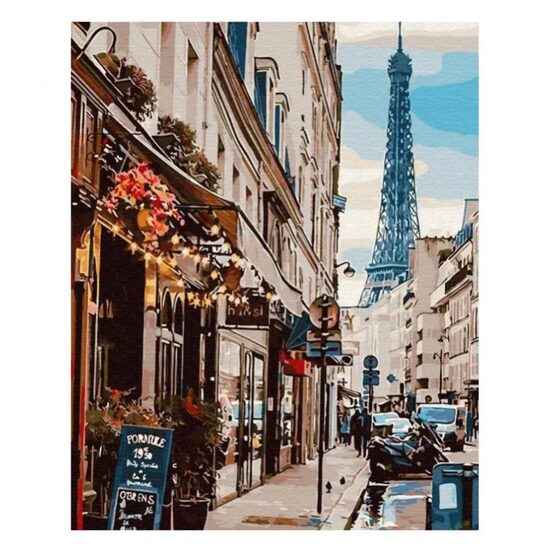 GX30083 Set pictura pe numere Paris around the corner - P-ART