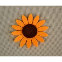 368840 Figurina fetru portocalie, Floarea Soarelui 7.5cm - ANT-CH
