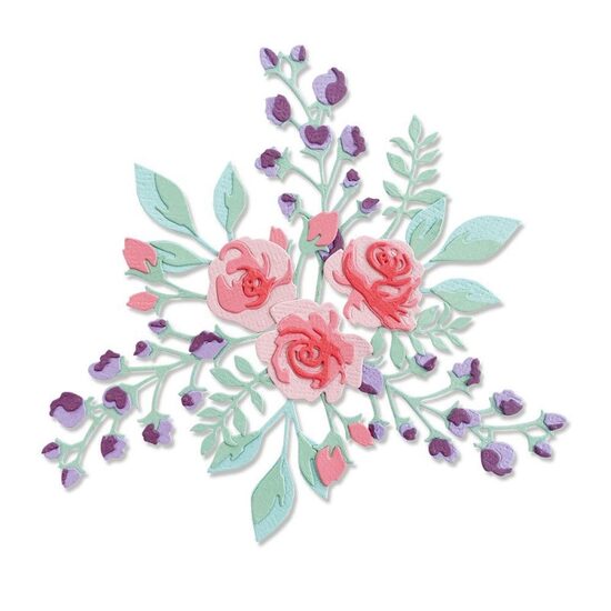 3 - 665083 Set 7 cuttere Thinlits Floral Layers / Straturi florale - Sizzix