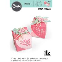 3 - 663591 - Set 8 cuttere Thinlits - Wrap Favor Box - Sizzix