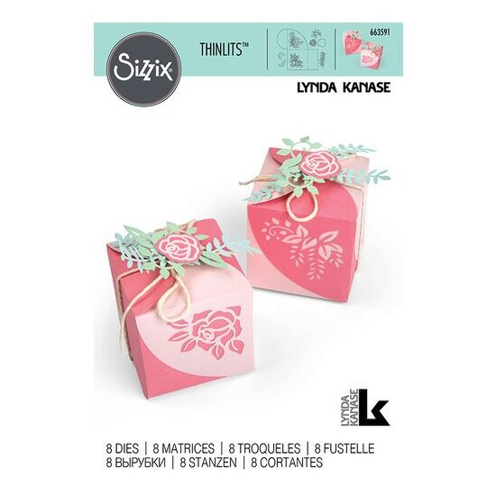 3 - 663591 - Set 8 cuttere Thinlits - Wrap Favor Box - Sizzix