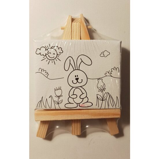 M3 400524 Mini sevalet de lemn cu panza pe sasiu predesenata - ANT-CH