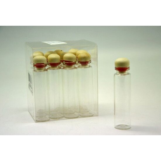 357784 Set 12 sticlute cu dop de lemn - ANT-CH