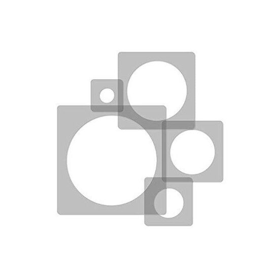 SP8 - Set 5 Sabloane refolosibile pentru pereti - cercuri - Electro