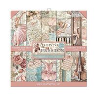 SBBL84 - Bloc 10 coli scrapbooking cu 2 fete, 30.5x30.5cm, 190gr. - Passion - Stamperia