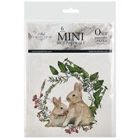 RSM038 - Set 6 hartii de orez mini - 14.8 x14.8 cm - ITD
