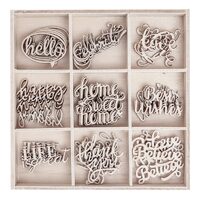 DPDN-133 - Set 45 figurine lemn - cuvinte - Dp Craft