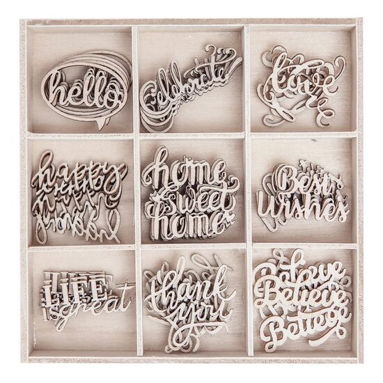 DPDN-133 - Set 45 figurine lemn - cuvinte - Dp Craft