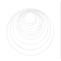 25212102 - Set 10 inele metalice albe - Dp Craft