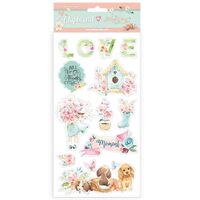 DFLCB19 - Etichete adezive - Circle of love - coala 15x30cm - Stamperia