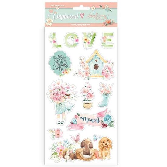 DFLCB19 - Etichete adezive - Circle of love - coala 15x30cm - Stamperia