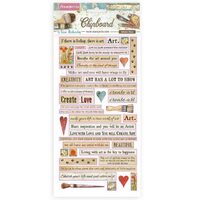 DFLCB24 - Etichete adezive - Atelier quotes - coala 15x30cm - Stamperia