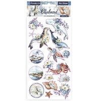 DFLCB28 - Etichete adezive - Sea dream - coala 15x30cm - Stamperia