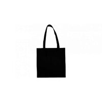 29921 - Plasa neagra din bumbac cu maner lung, 38 x 42 cm - Pentart