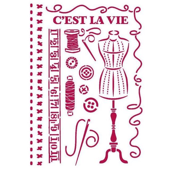 KSG467 - Sablon 21 X 29.7 cm - Stamperia