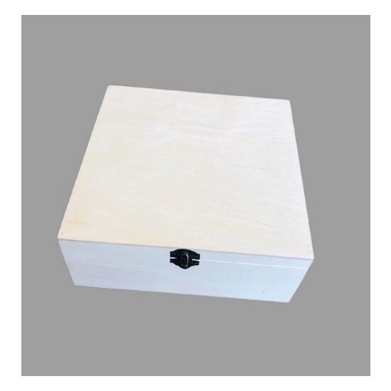 9C - Cutie ceai 9 compartimente , lemn - 23 X 23 x 9 cm - RIL.