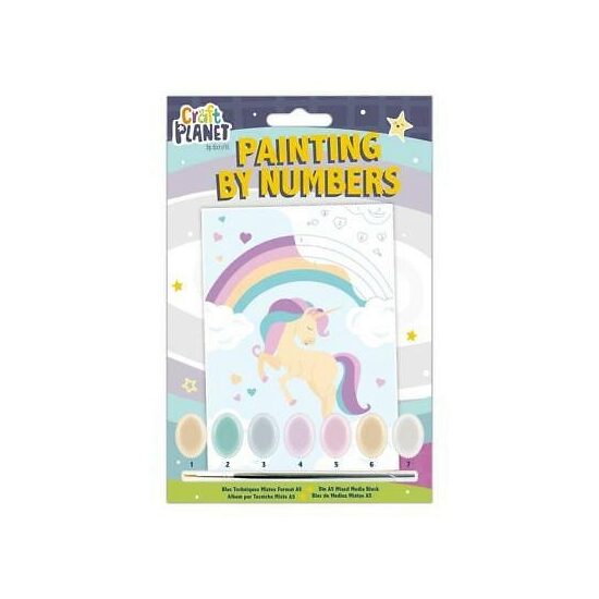 CPT-658706 - Set pictura pe numere pentru copii - Unicorn - Dp Craft