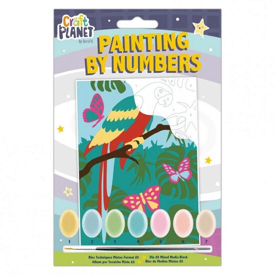 CPT-658707 - Set pictura pe numere pentru copii - Parrot - Dp Craft