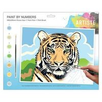 DOA-550706 - Set pictura pe numere - 39.5 x 29.5 cm - Regal Tiger - Dp Craft