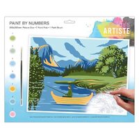DOA-550704 - Set pictura pe numere - 39.5 x 29.5 cm - Lakes & Mountains - Dp Craft