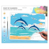 DOA-550703 - Set pictura pe numere - 39.5 x 29.5 cm - Dolphins - Dp Craft