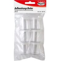 60130 - Set 6 recipiente din plastic cu capac 20 ml - Meyco