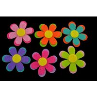 368952 - Set 6 flori din fetru autoadeziv, 5cm - ANT-CH