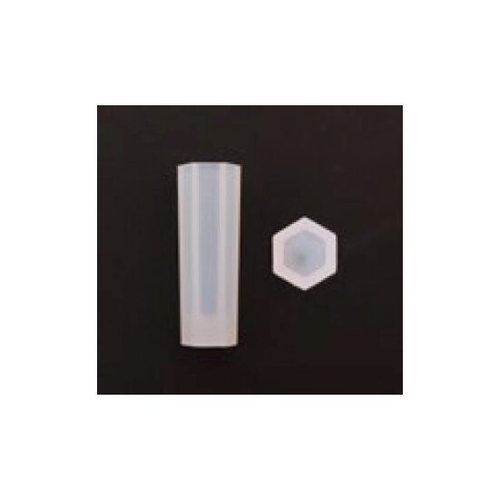 38174 Matrita, mulaj silicon transparent, tub hexagon 1.8x4.9cm - Pentart