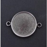 39605 Set 5buc baza pandantiv metalic, 2cm - Pentart