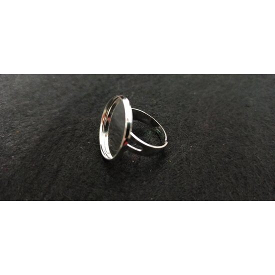 39586 Baza inel argintie, 20mm - Pentart